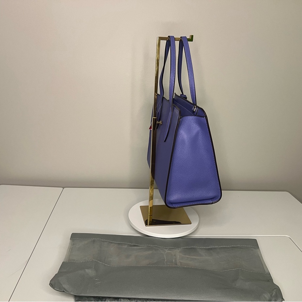 NWT Kate Spade Purple Satchel Bag with Structured Design - Picture 4 of 8